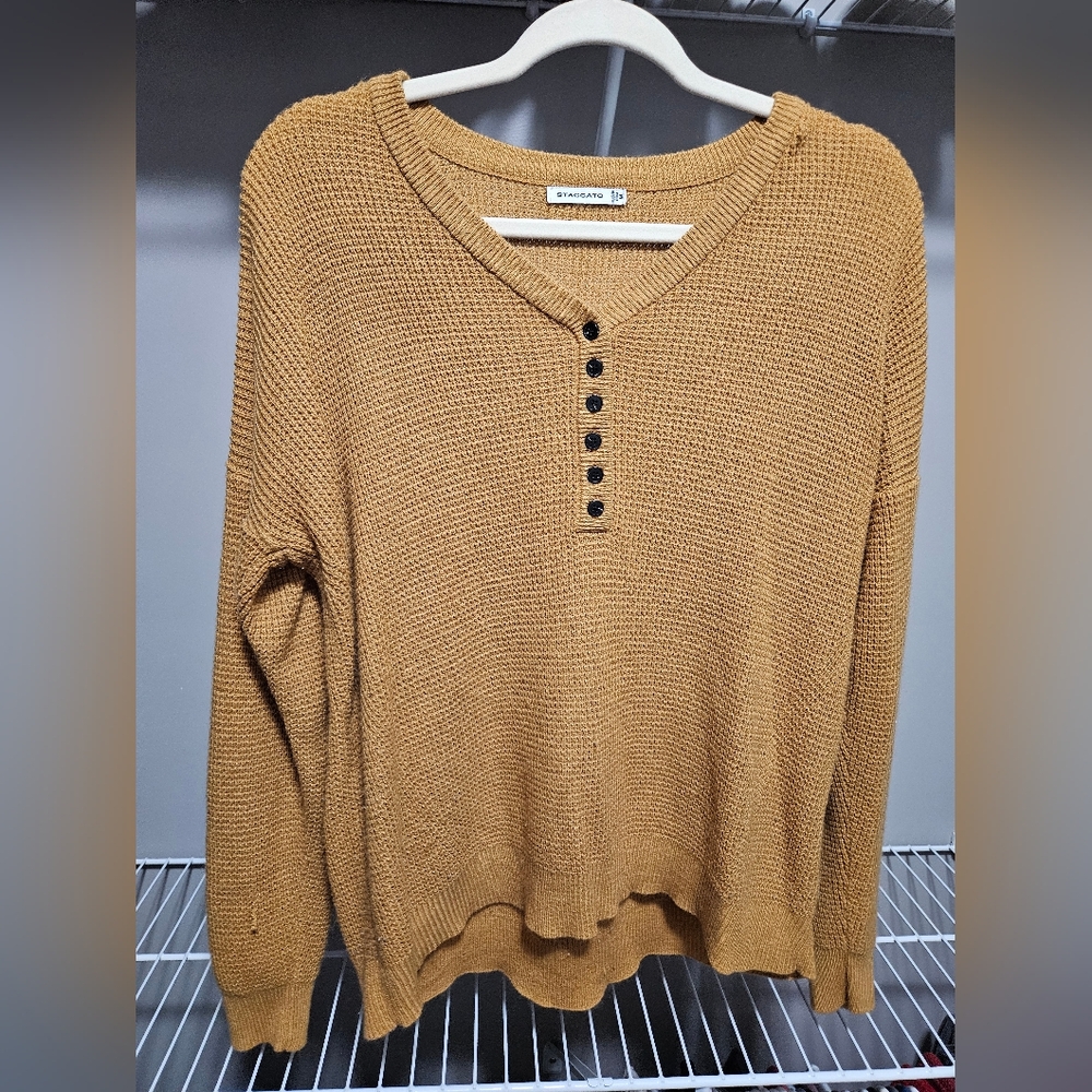 Women's Oversized Tan Sweater